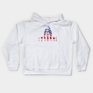 Don't tread on me Painted American Flag Kids Hoodie